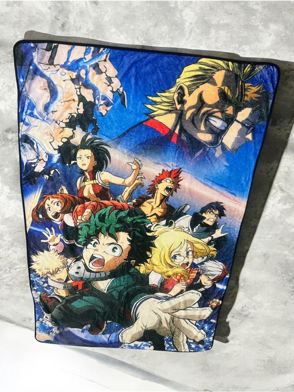 Manta de forro polar suave y acogedora de anime My Hero Academia, 60 x 40 cm, RA